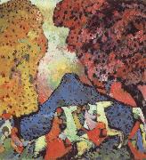Wassily Kandinsky Kek hegy oil painting